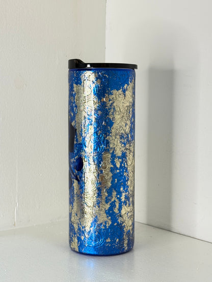 Sapphire Bloom Tumbler