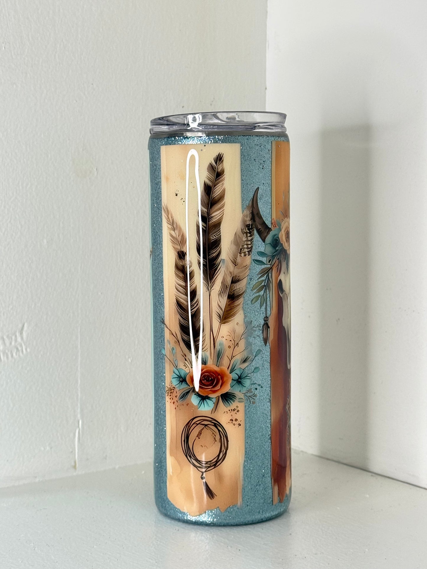 🤍🐂 Desert Bloom Spirit Tumbler