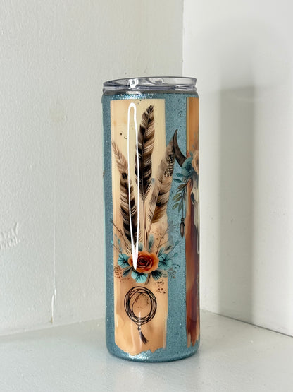 🤍🐂 Desert Bloom Spirit Tumbler