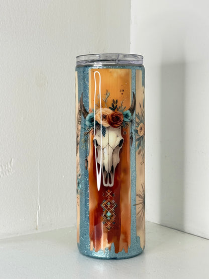 🤍🐂 Desert Bloom Spirit Tumbler